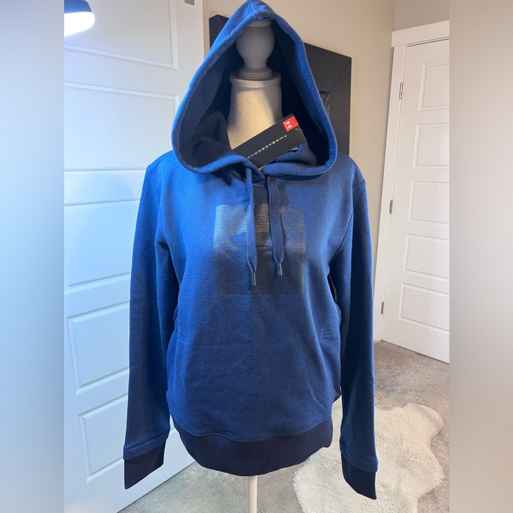 NWT Under Armour Blue Hooded Sweatshirt, size SP